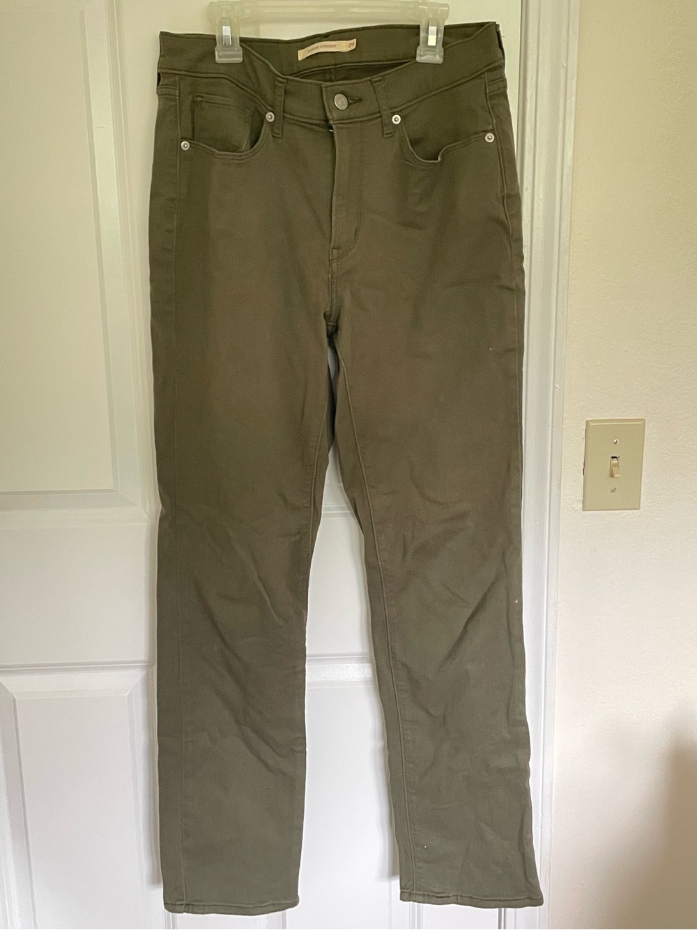 Levi's Olive Green Straight-Leg Pants